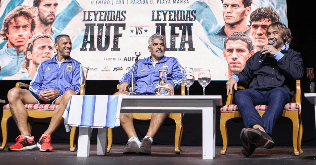Encuentro de leyendas: Argentina y Uruguay se enfrentan en Punta del Este este viernes