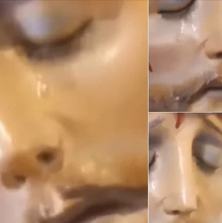 Imagen de Cristo llorando en Villa Unión genera profunda emoción en los fieles