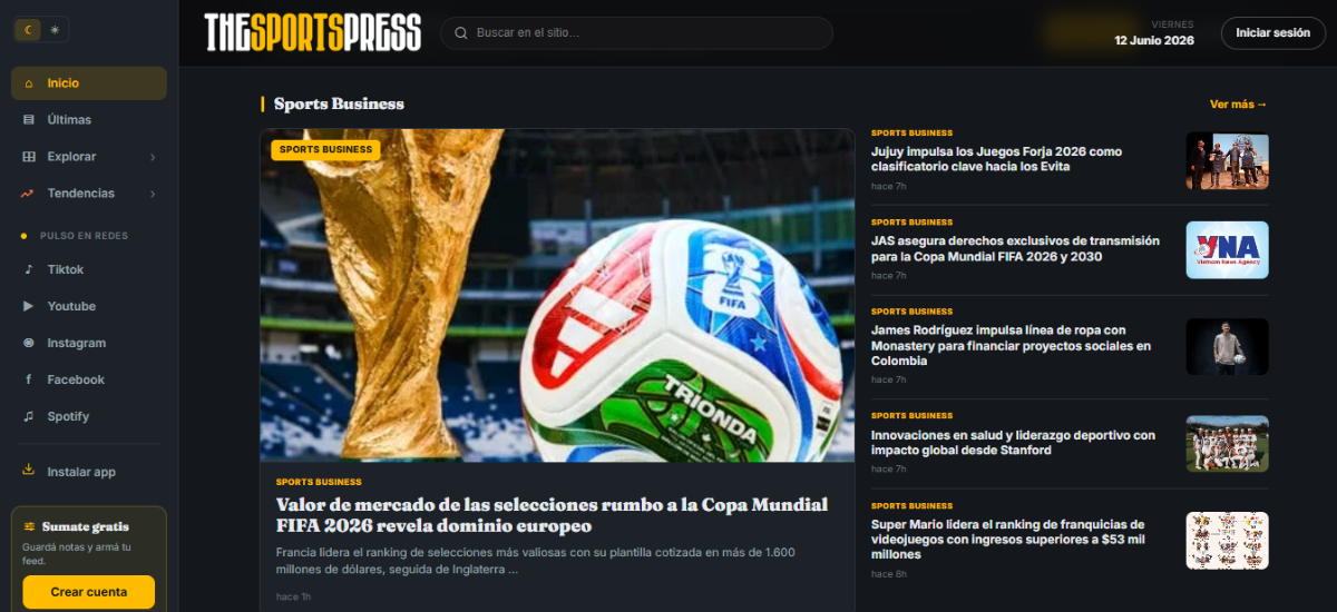 La industria del deporte vive su mejor momento y ya se puede seguir en español