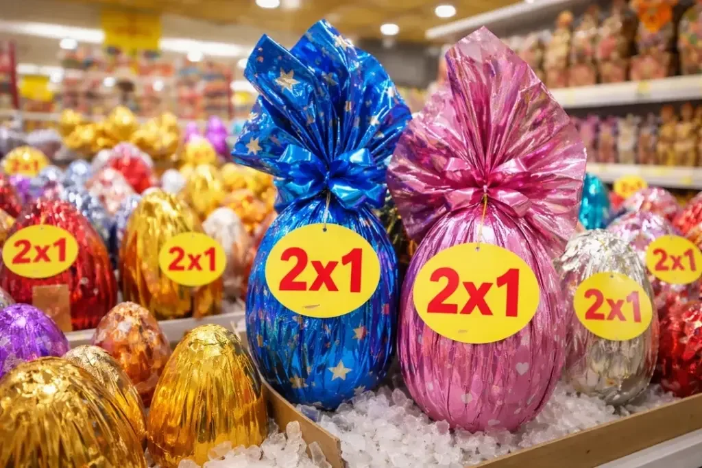 Supermercados de La Rioja ofrecen promociones 2x1 en huevos de Pascua para las fiestas