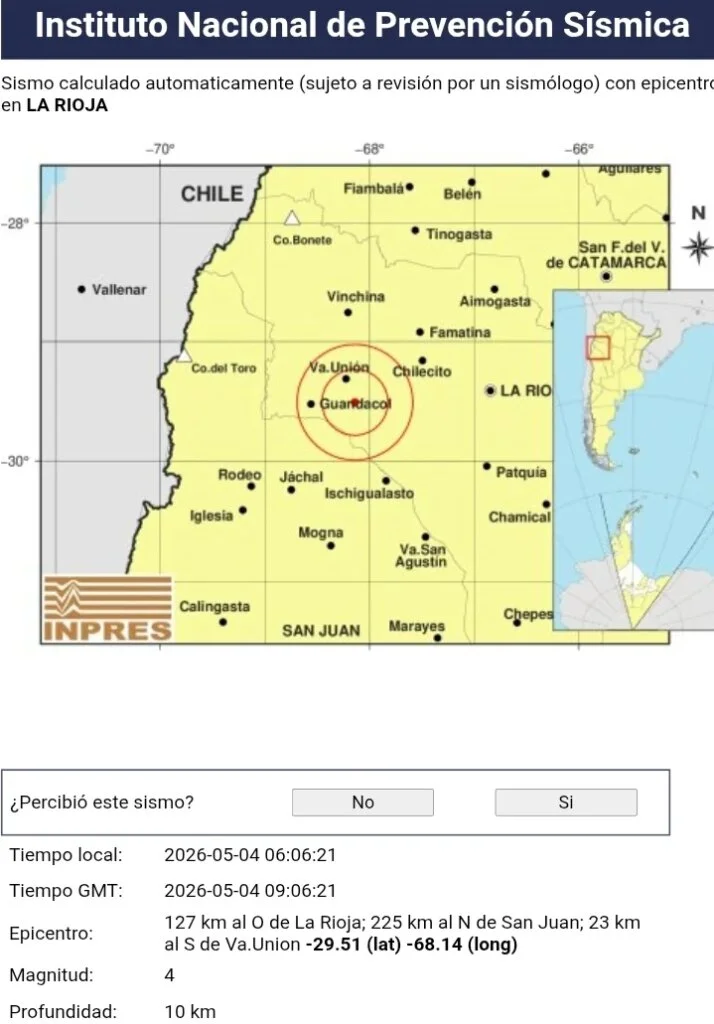 Villa Unión reporta sismo de 4.0: vecinos sienten temblor durante la madrugada