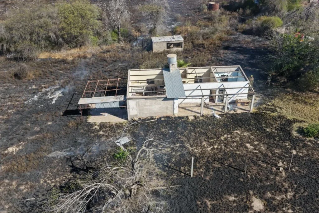 Viviendas en peligro: incendio forestal avanza en Barrio Santa Bárbara