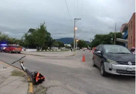 Accidente en La Rioja capital: ciclista herido tras impacto con un auto
