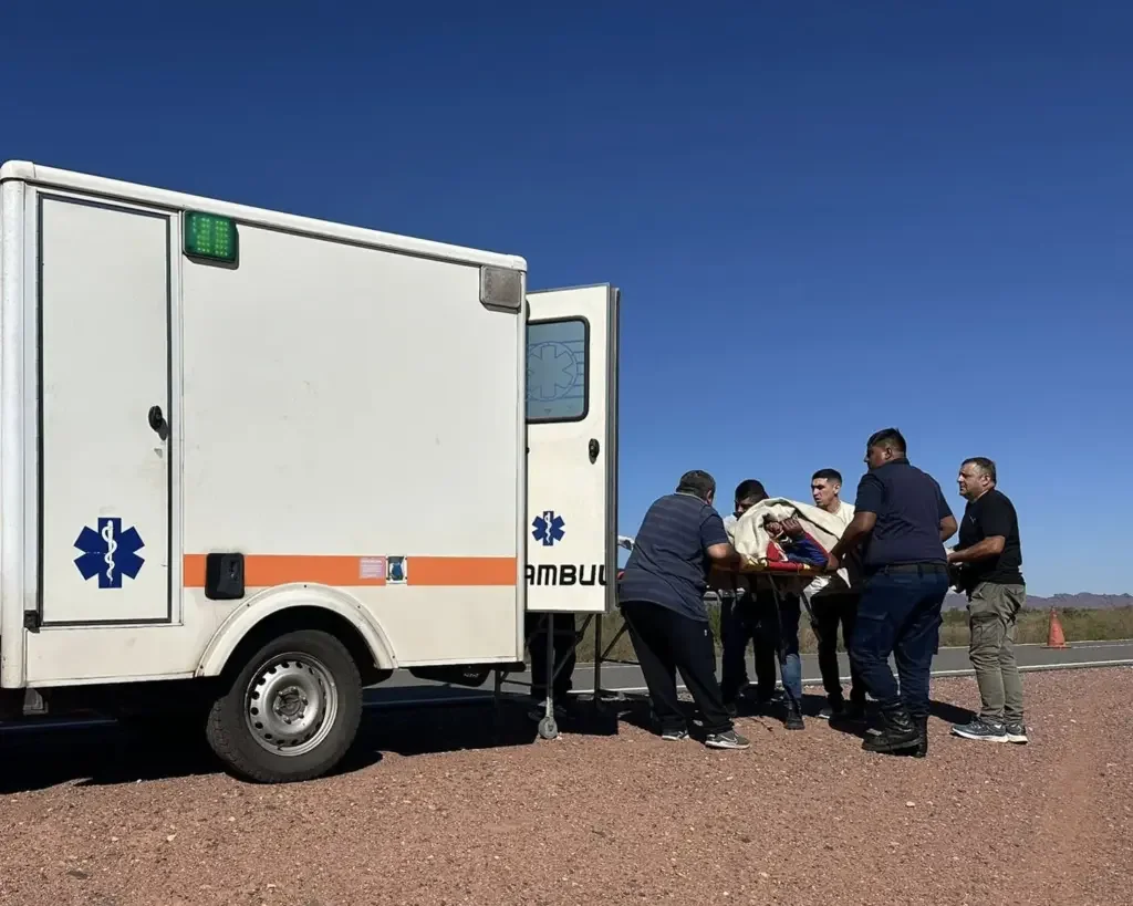 Accidente en Ruta Nacional 76 deja a motociclista con lesiones graves y genera alerta en La Rioja