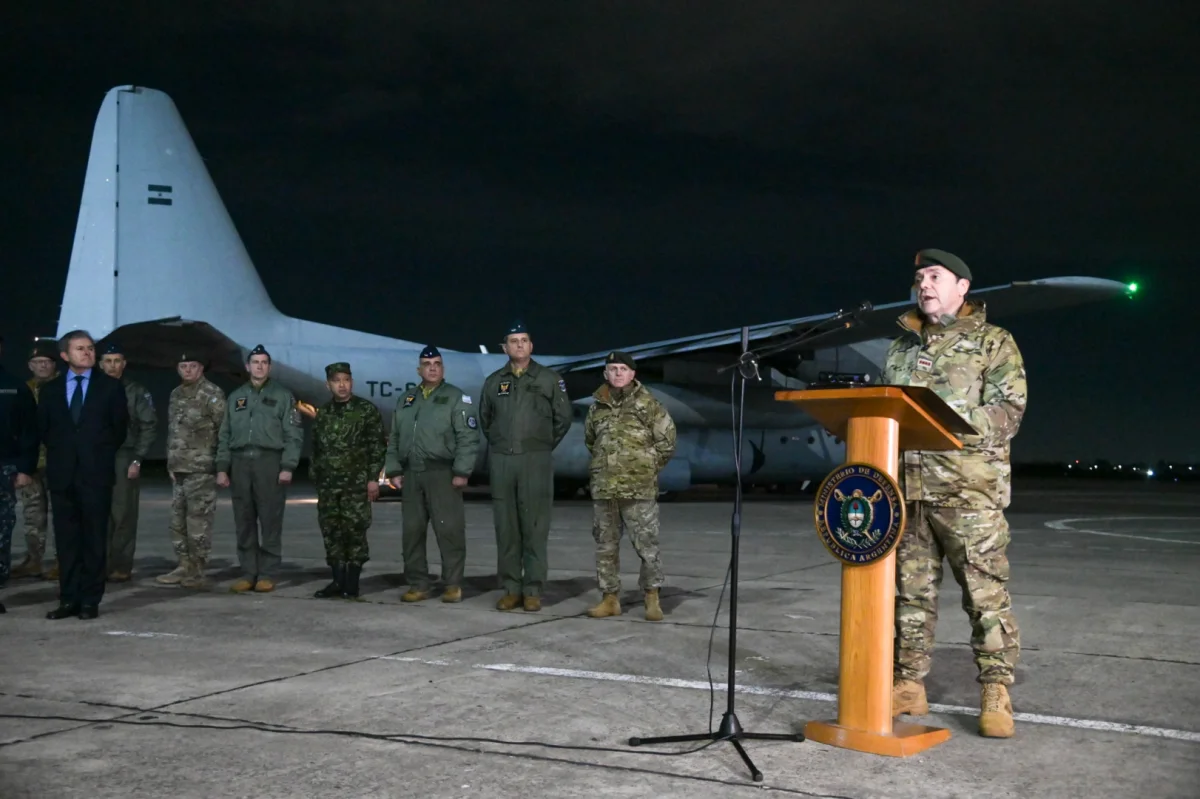 Argentina despliega contingente militar en Colombia por el Día de la Asistencia Humanitaria