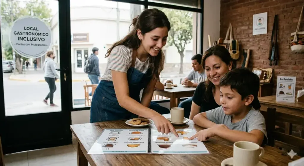Bares y restaurantes de La Capital adoptan menús inclusivos con pictogramas