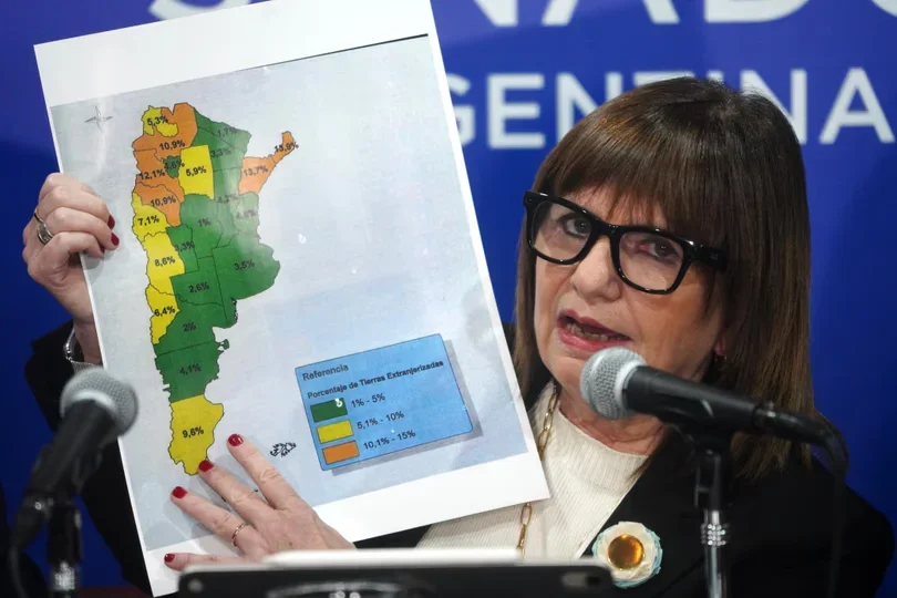 Bullrich anunciará aumento del límite de extranjerización de tierras al 25%