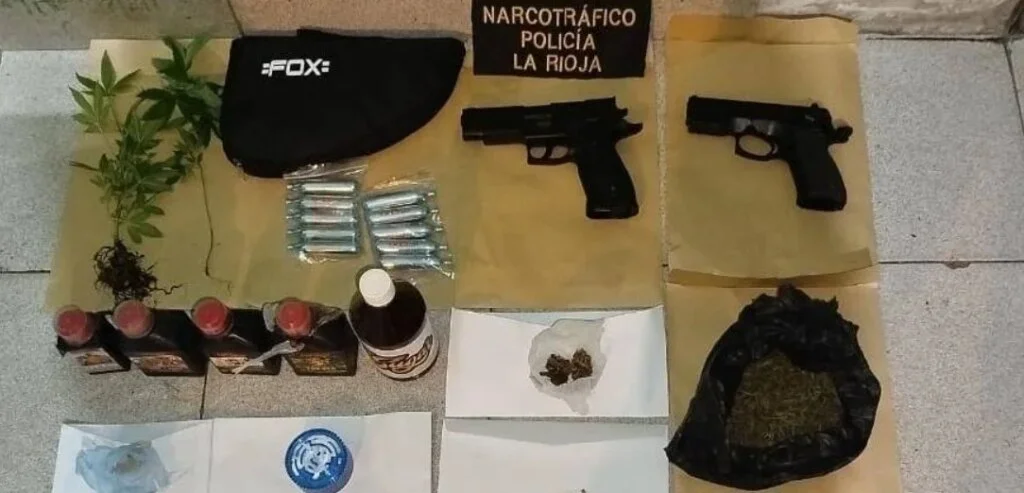 Desmantelan organización delictiva en La Rioja: incautan armas y drogas
