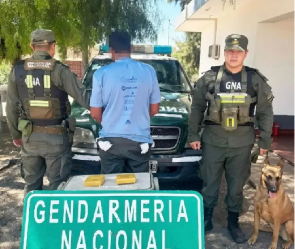 Detenido en Ruta Nacional 38: hallan más de un kilo de cocaína en su poder