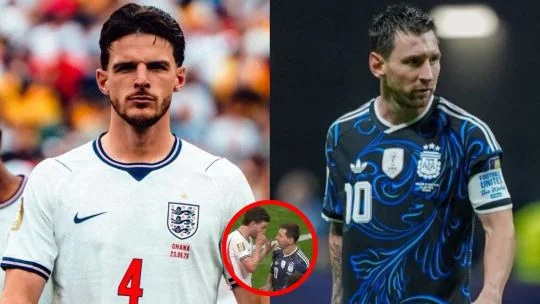 La inesperada polémica entre Messi y Rice que sacudió el partido ante Argentina