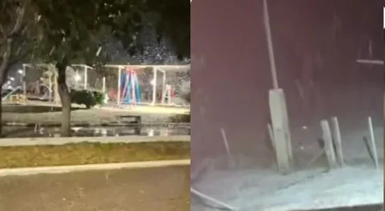 Nevadas inusuales afectan a localidades de San Luis y Córdoba en pleno octubre