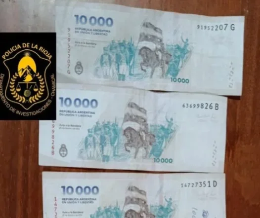 Operativo en Chamical: se incautan 70 mil pesos y drogas en un allanamiento