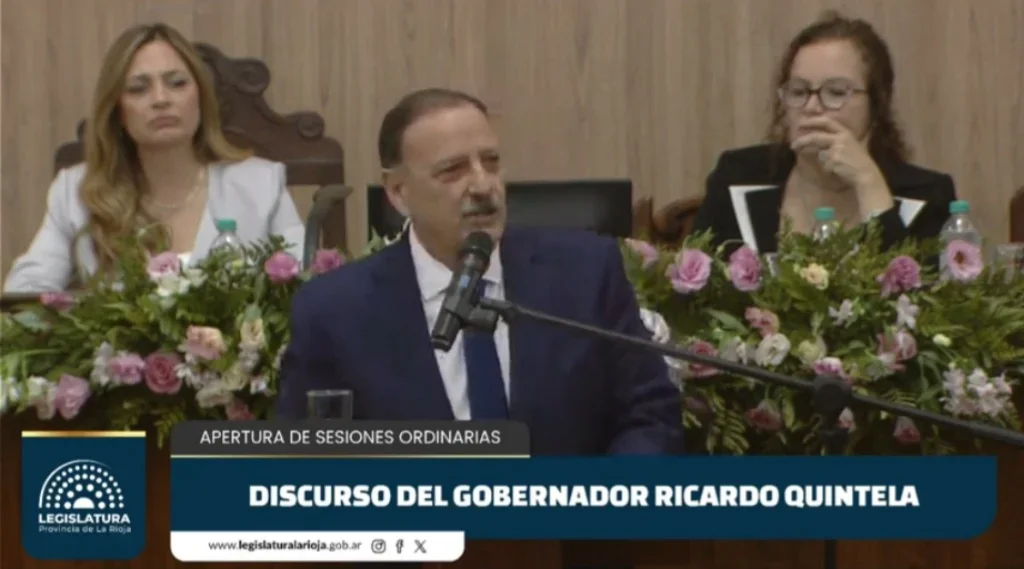 Quintela alerta sobre deuda millonaria con Nación en la apertura de sesiones