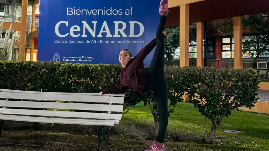 Tiziana Flores, representante argentina en el Mundial de Gimnasia Aeróbica, destaca en Salta